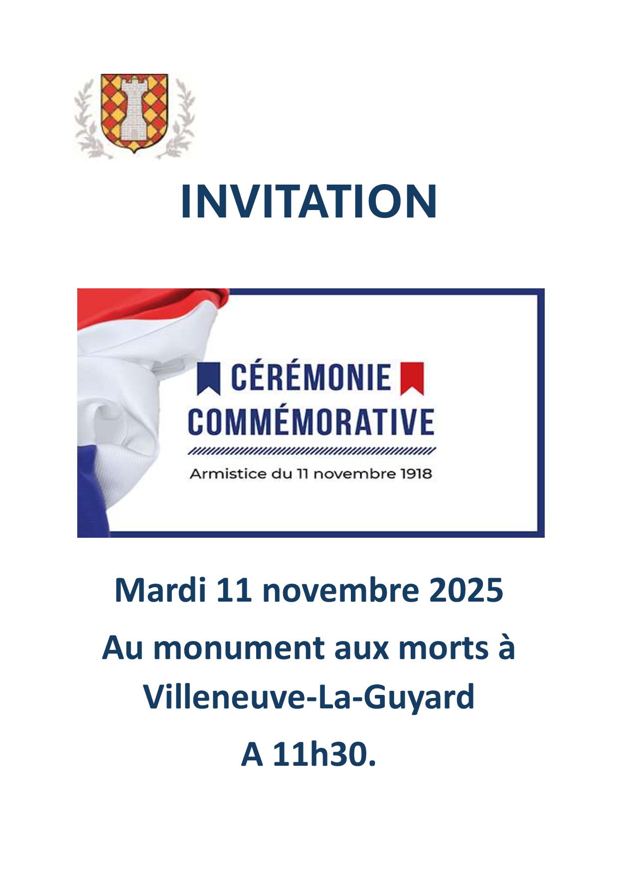 Cérémonie du 11 novembre 2025